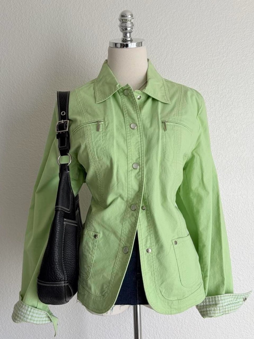 Koret Light Green Button-Front Jacket